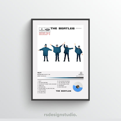 The Beatles HELP! Album Poster