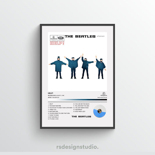 The Beatles HELP! Album Poster