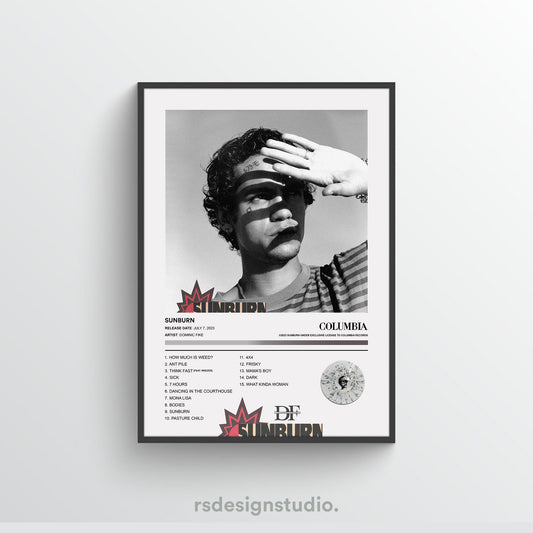 Dominic Fike SUNBURN (ALT COVER) Album Poster