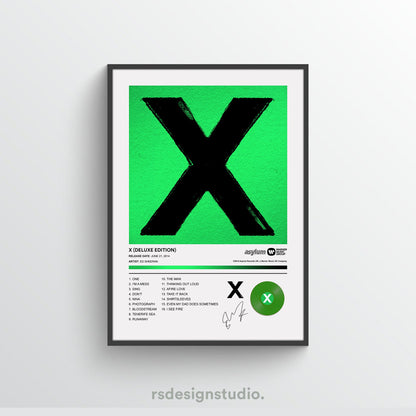 Ed Sheeran MULTIPLY Album Poster