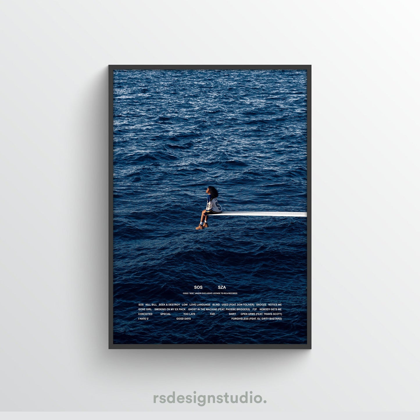 SZA SOS Tracklist Poster