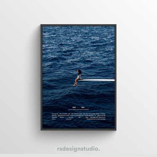 SZA SOS Tracklist Poster