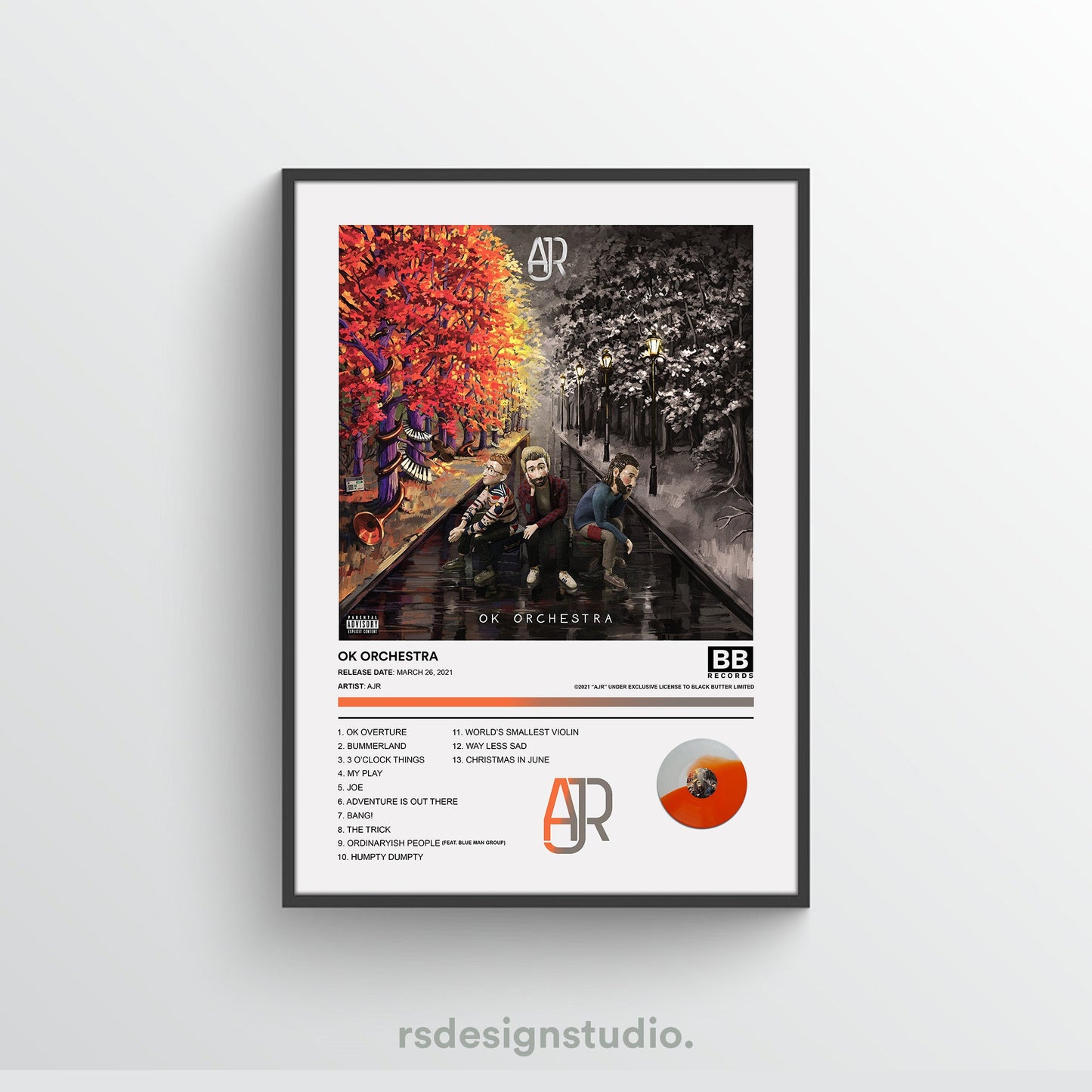 AJR OK ORCHESTRA Album Poster