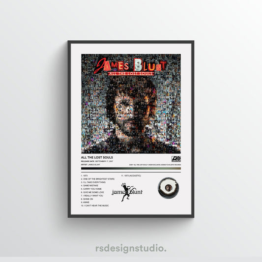 James Blunt ALL THE LOST SOULS Album Poster