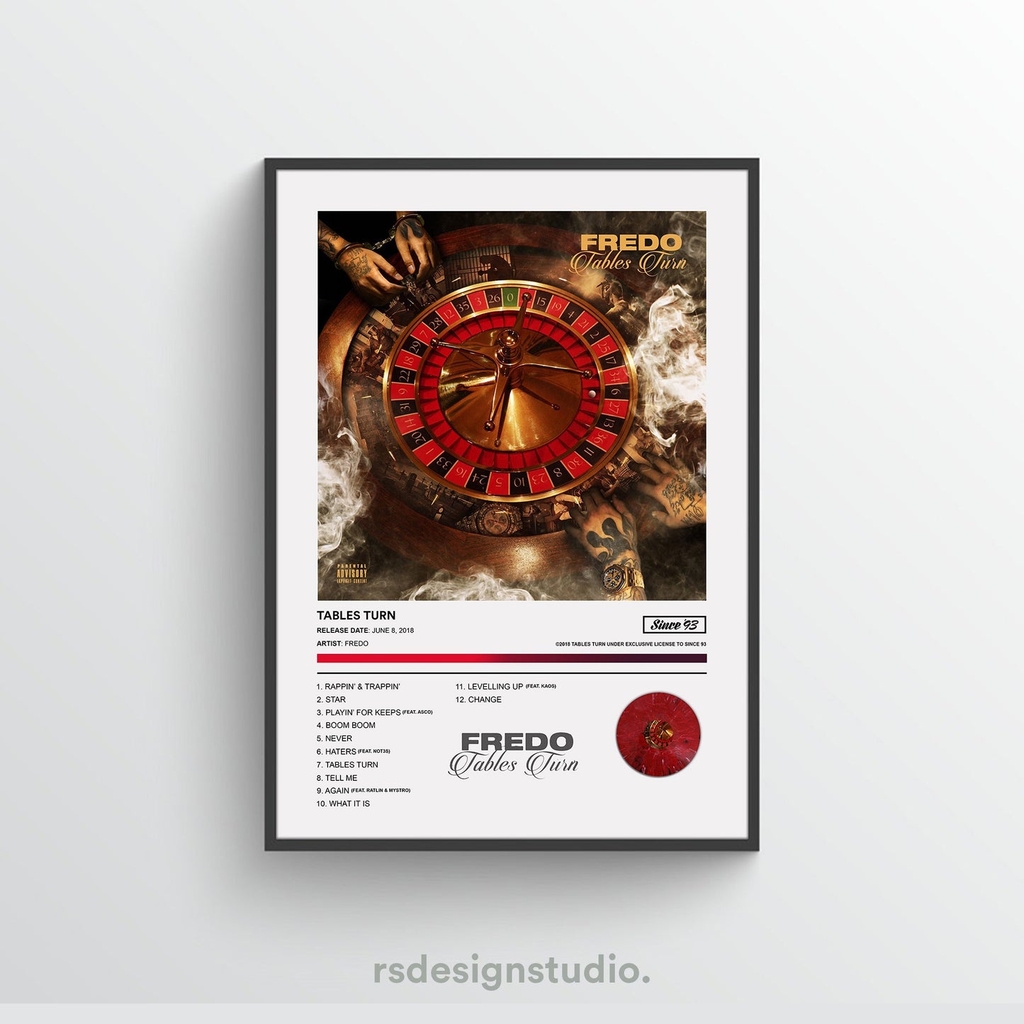 Fredo TABLES TURN Album Poster