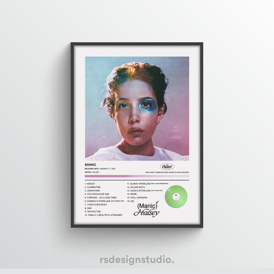 Halsey Manic Album Poster