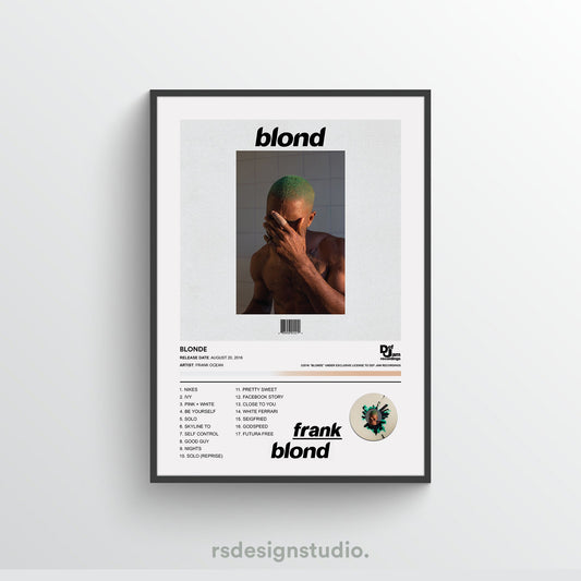 Frank Ocean BLONDE Album Poster