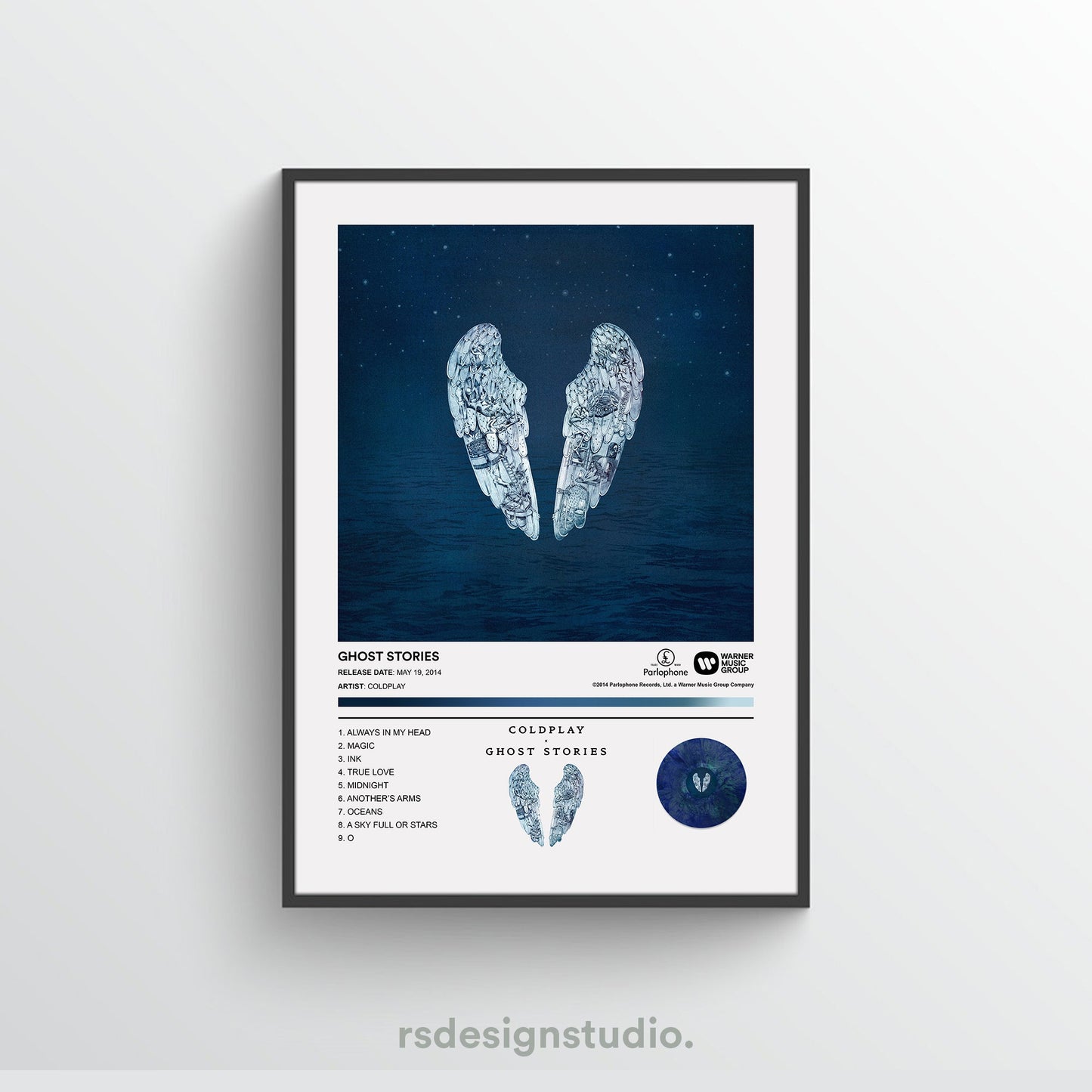 Coldplay GHOST STORIES Album Poster