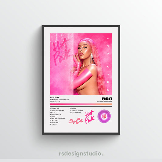 Doja Cat HOT PINK Album Poster