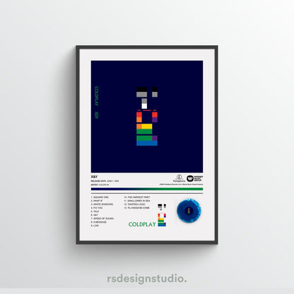 Coldplay X&Y Album Poster