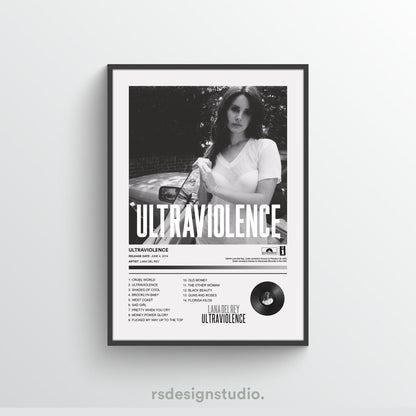 Lana Del Rey ULTRAVIOLENCE Album Poster