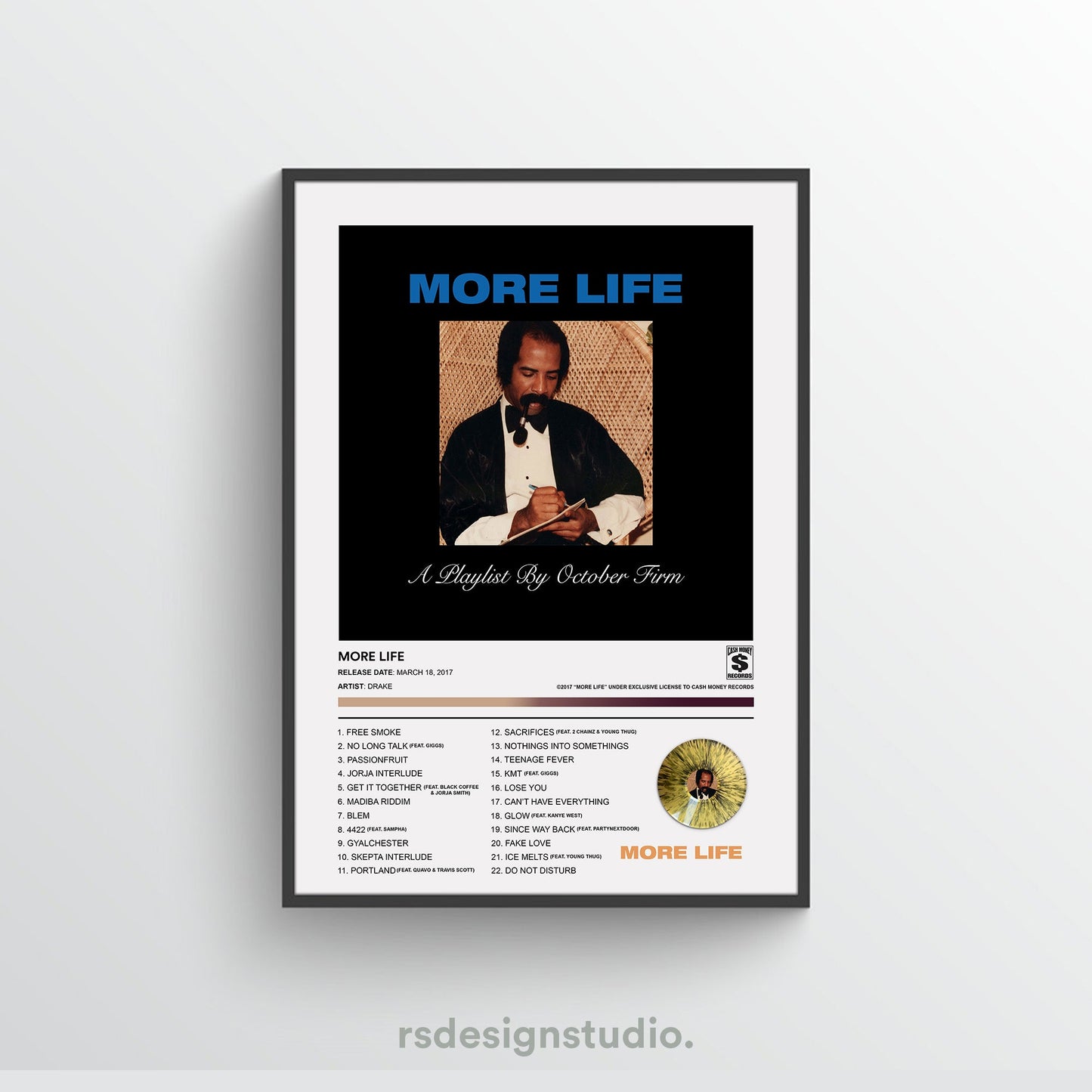 Drake MORE LIFE Album Poster