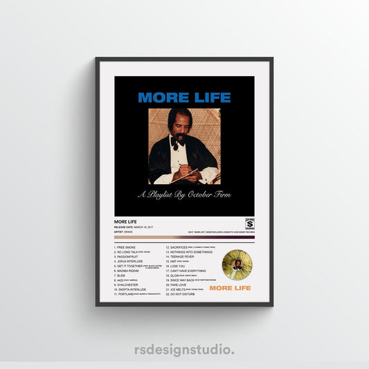 Drake MORE LIFE Album Poster