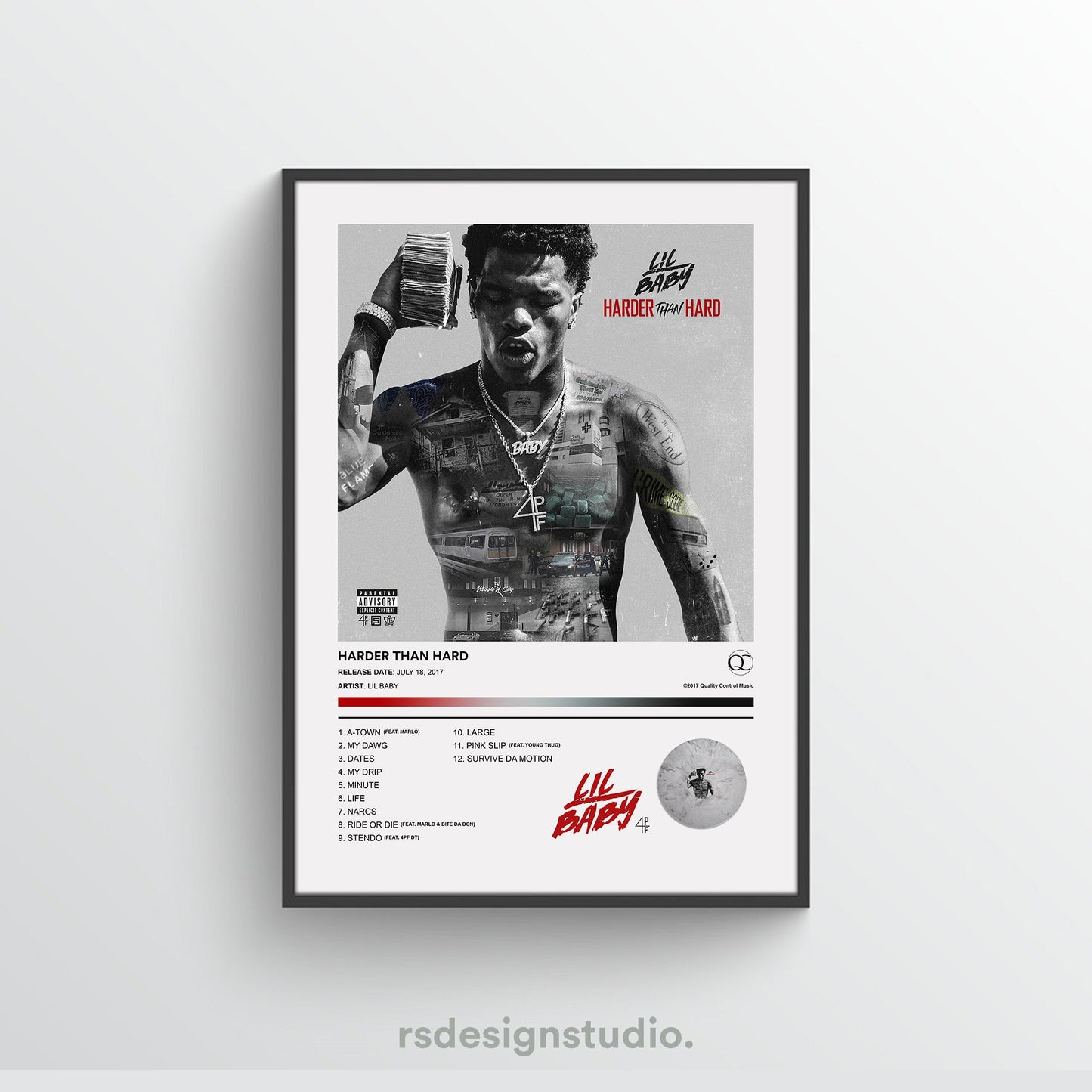 Lil Baby HARDER THAN HARD Album Poster