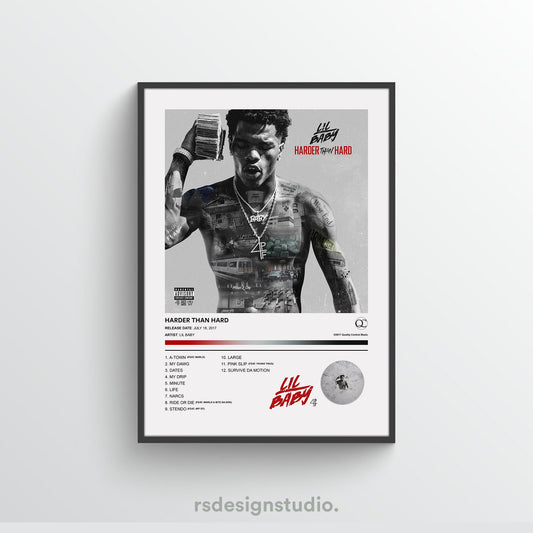 Lil Baby HARDER THAN HARD Album Poster