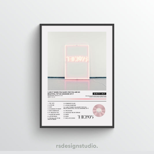 The 1975 I LIKE IT WHEN YOU SLEEP Album Poster