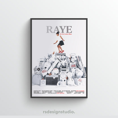 Raye MY 21ST CENTURY BLUES Tracklist Poster
