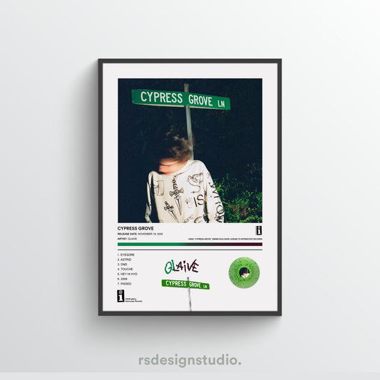 Glaive CYPRESS GROVE Album Poster