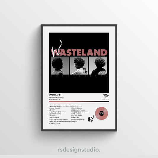Brent Faiyaz WASTELAND Album Poster