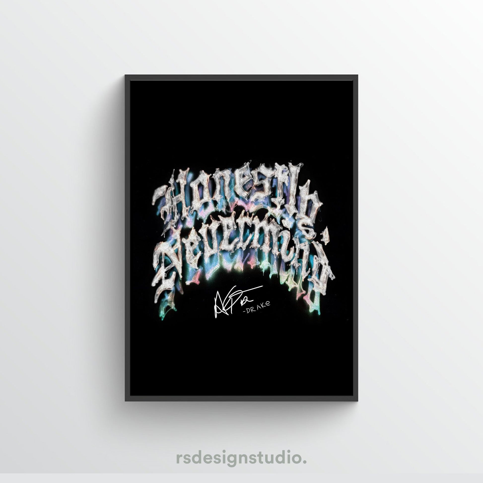 Drake Honestly, Nevermind Poster - rsdesignstudio