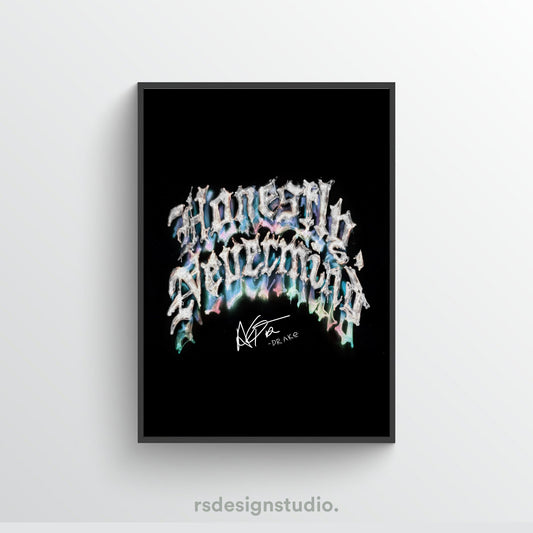 Drake Honestly, Nevermind Poster - rsdesignstudio