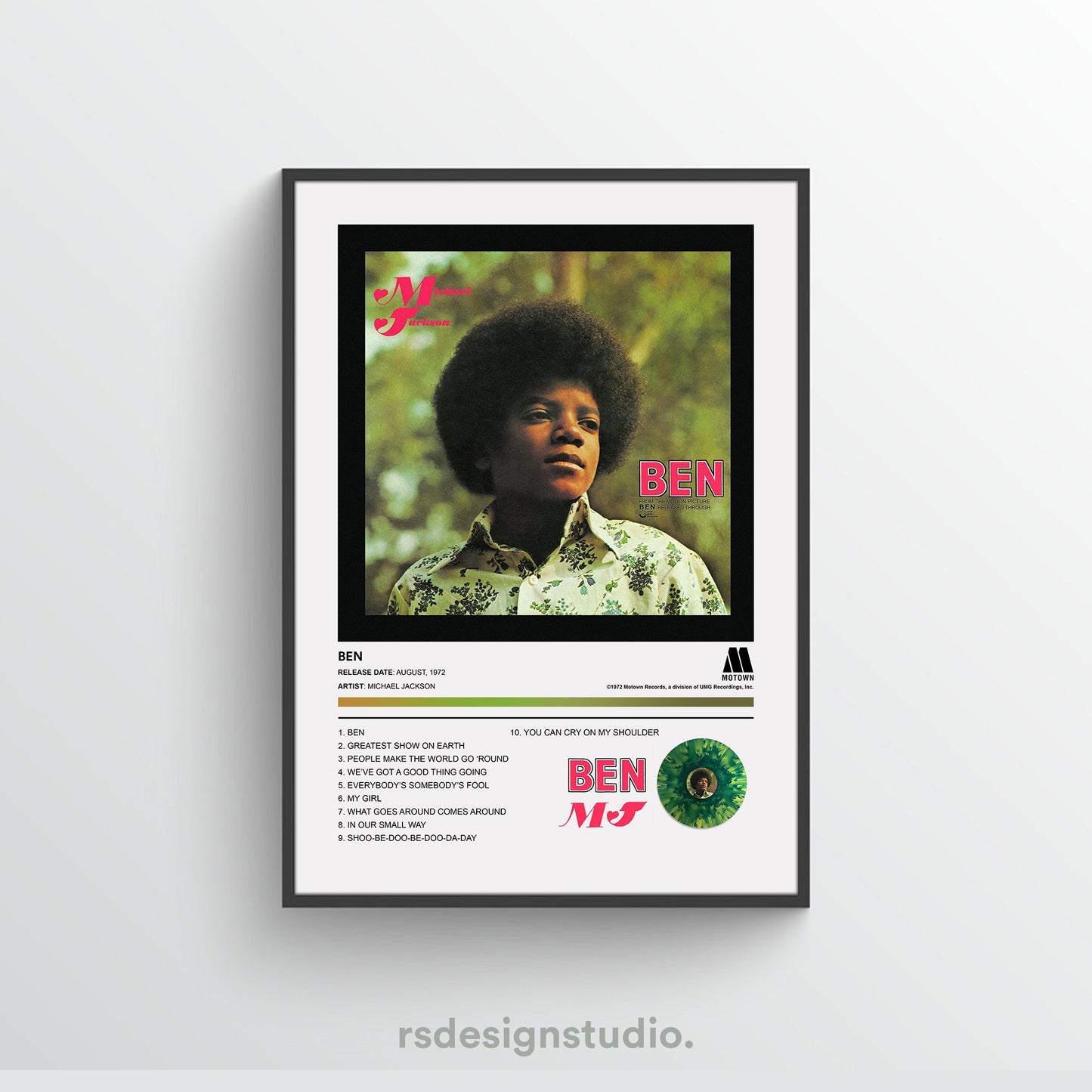 Michael Jackson BEN Album Poster