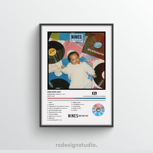 NINES One Foot Out Album Poster
