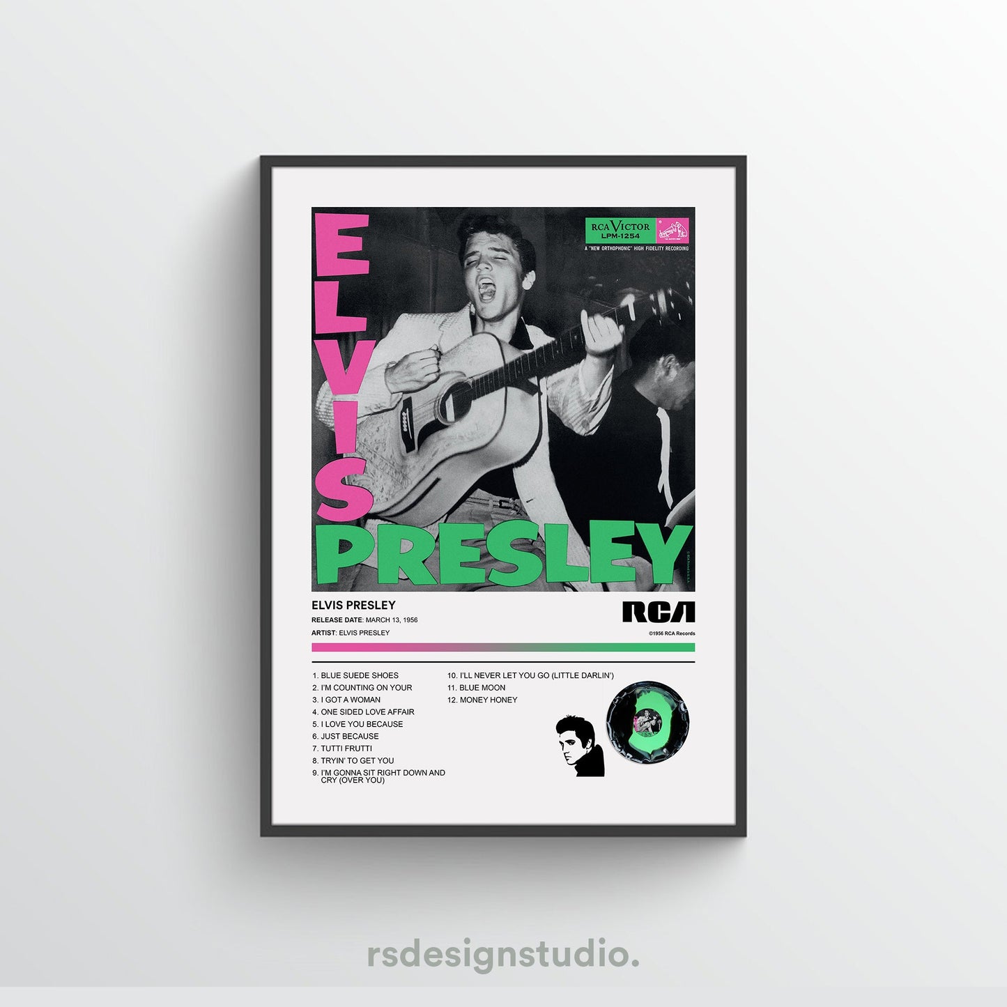 Elvis Presley ELVIS PRESLEY Album Poster