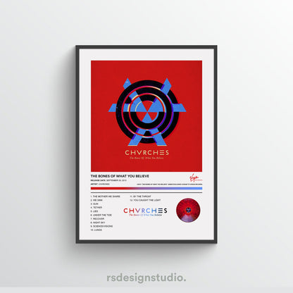 CHVRCHES THE BONES OF WHAT YOU BELIEVE Album Poster