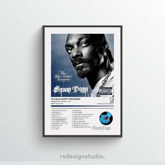 Snoop Dogg THA BLUE CARPET TREATMENT Album Poster