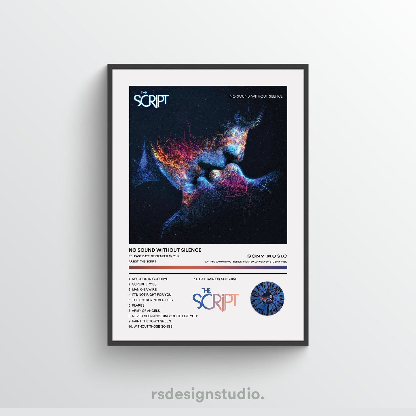 The Script NO SOUND WITHOUT SILENCE Album Poster