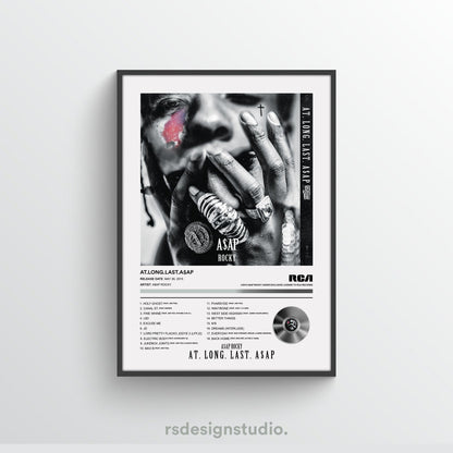 A$AP Rocky AT.LONG.LAST.A$AP Album Poster - rsdesignstudio