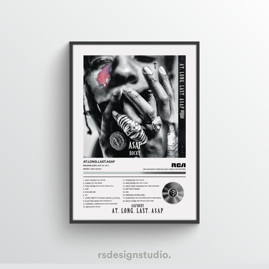 A$AP Rocky AT.LONG.LAST.A$AP Album Poster - rsdesignstudio