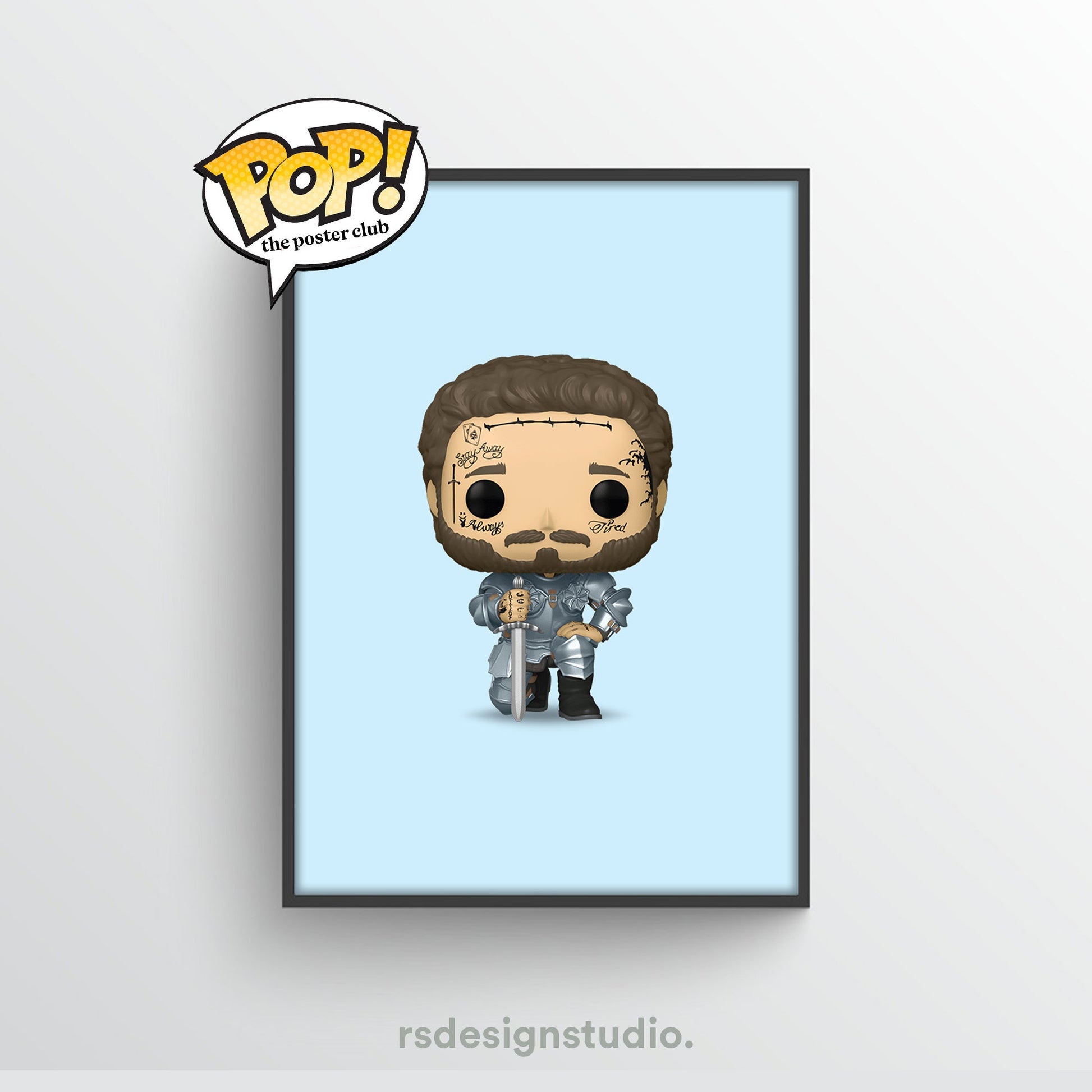 Post Malone Funko Pop Poster - rsdesignstudio