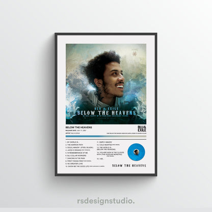 Blu & Exile BELOW THE HEAVENS Album Poster