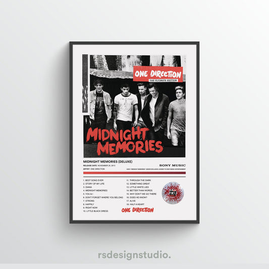 One Direction MIDNIGHT MEMORIES Album Poster