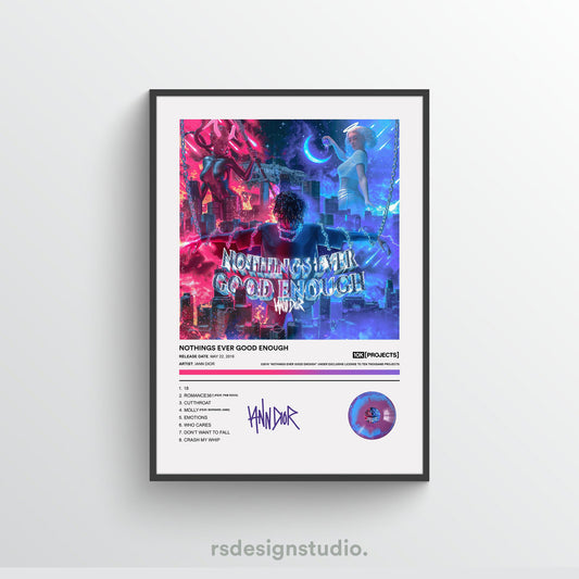 Iann Dior NOTHINGS EVER GOOD ENOUGH Album Poster
