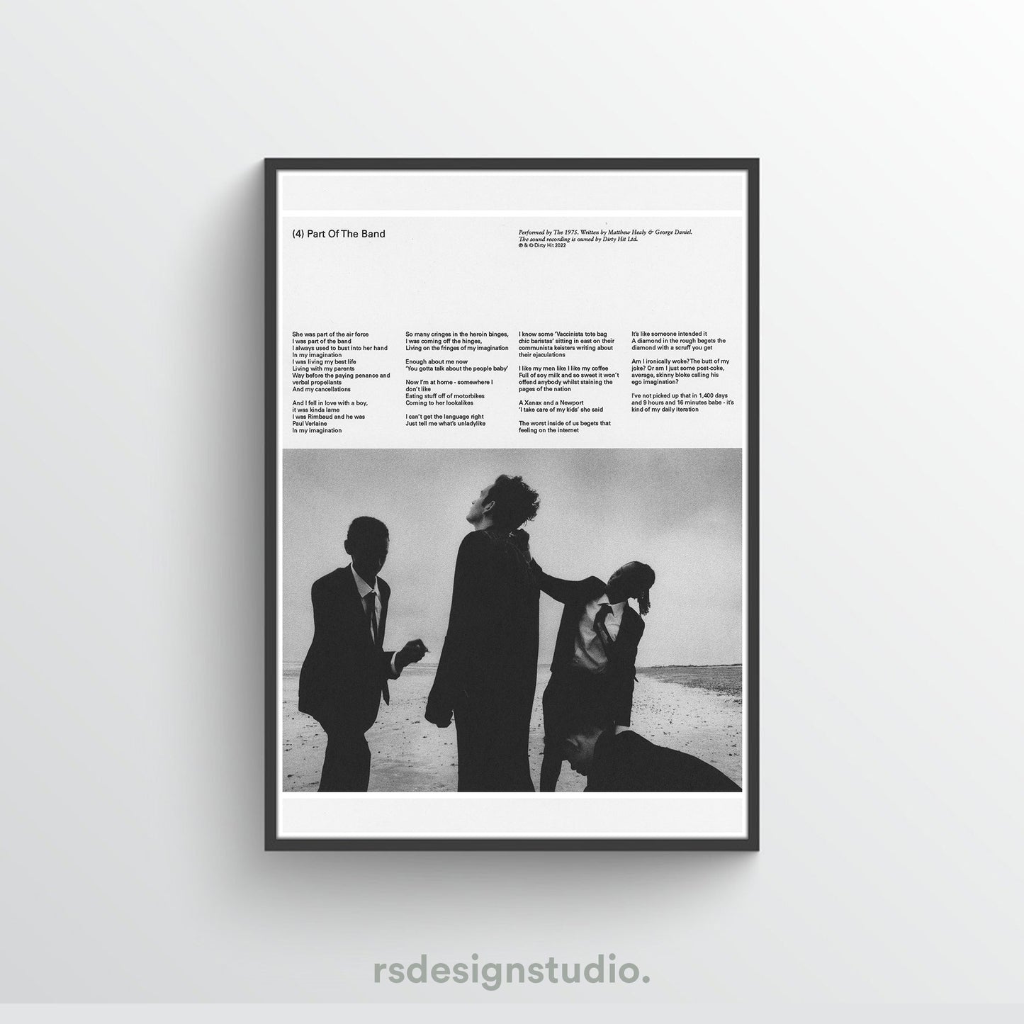 The 1975 Being Funny In A Foreign Language (Part Of The Band) Poster