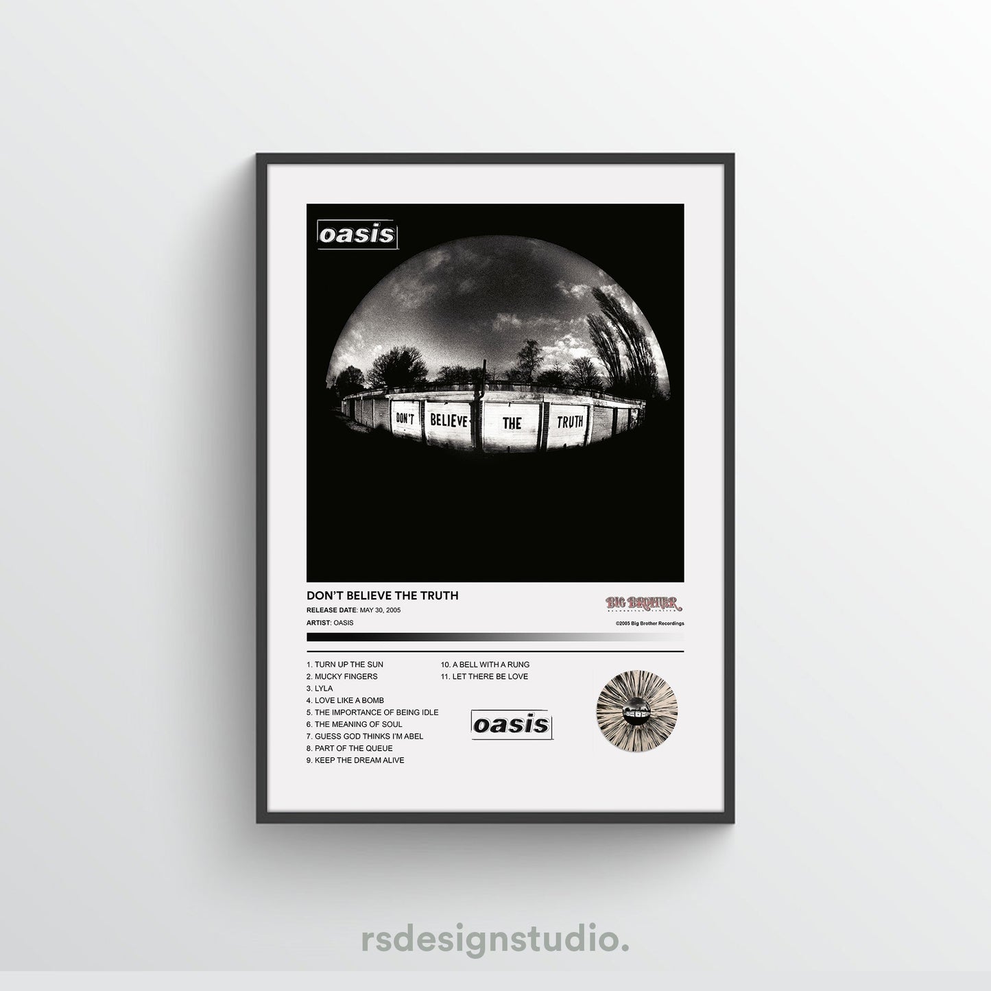 Oasis DON'T BELIEVE THE TRUTH Album Poster