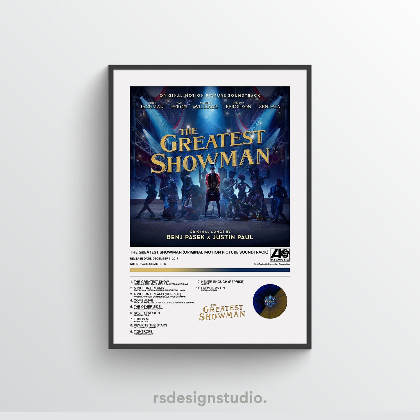 THE GREATEST SHOWMAN Soundtrack Poster