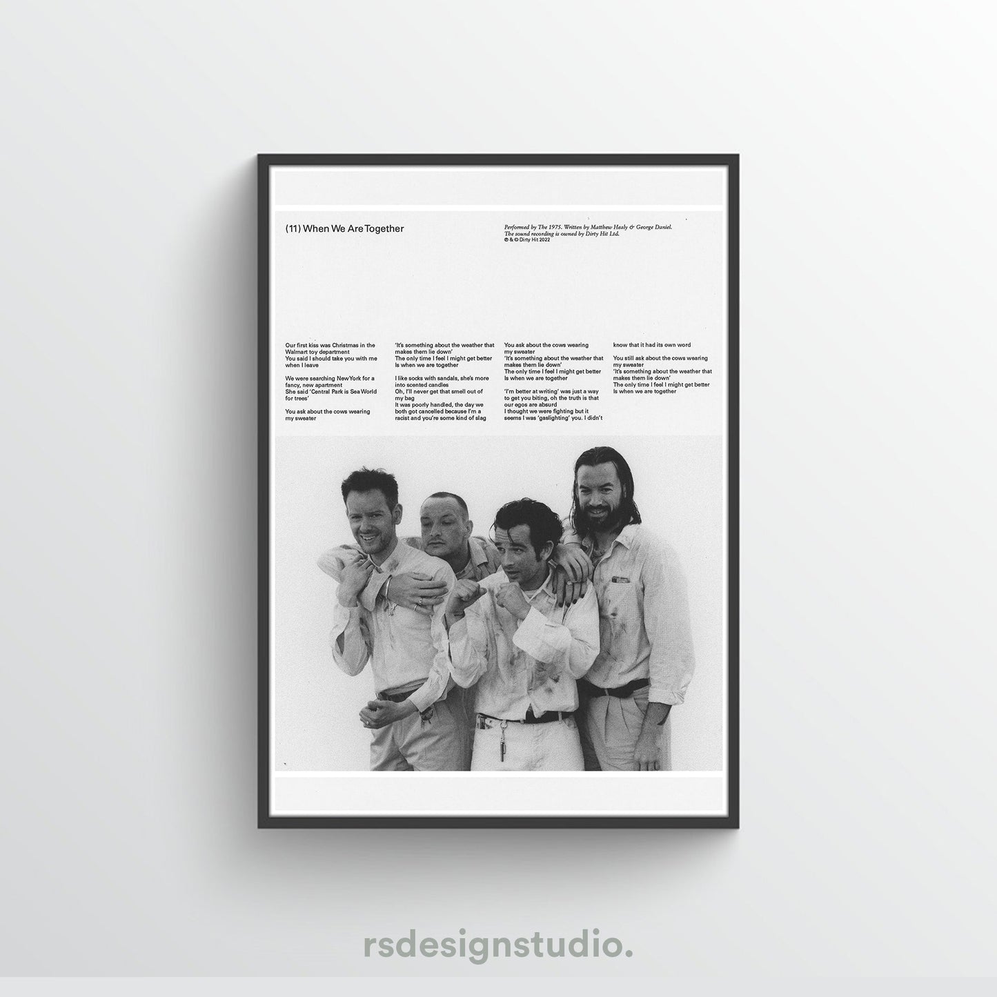 The 1975 Being Funny In A Foreign Language (When We Are Together) Poster