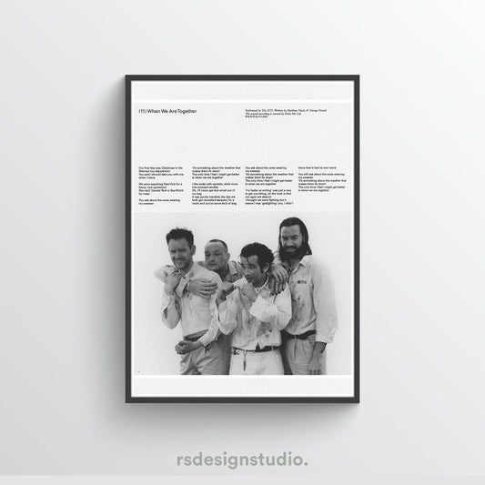 The 1975 Being Funny In A Foreign Language (When We Are Together) Poster