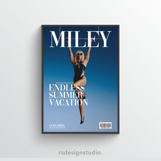 Miley Cyrus ENDLESS SUMMER VACATION Magazine Poster