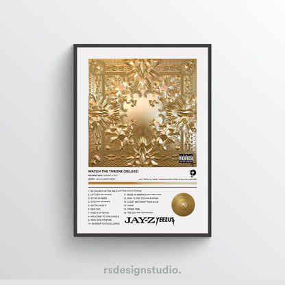 JAY-Z & Kanye West WATCH THE THRONE Album Poster