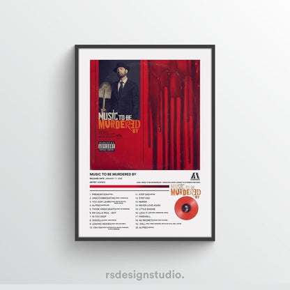 Eminem MUSIC TO BE MURDERED BY Album Poster