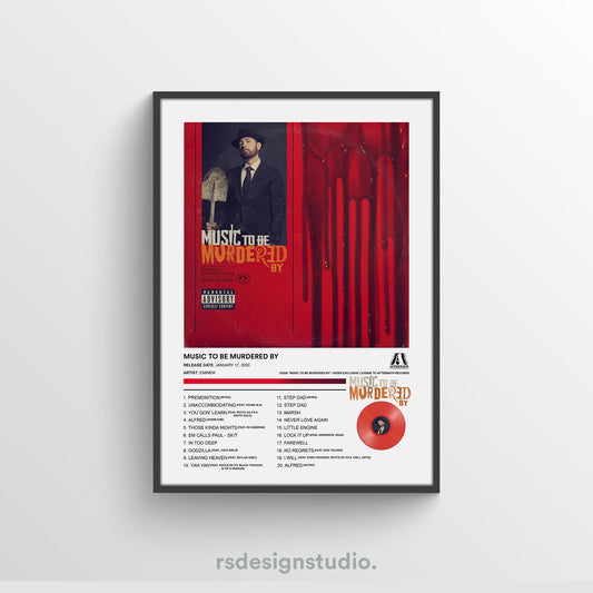 Eminem MUSIC TO BE MURDERED BY Album Poster