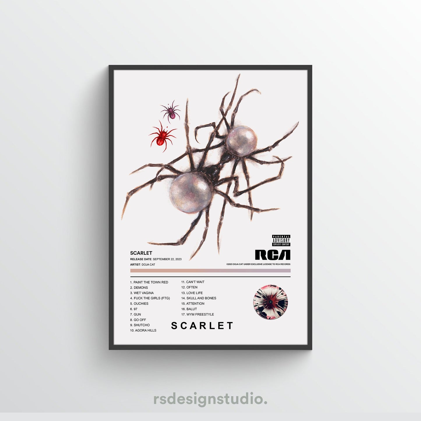 Doja Cat SCARLET Album Poster