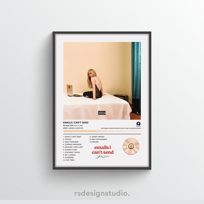 Sabrina Carpenter Emails I Can't Send Album Poster