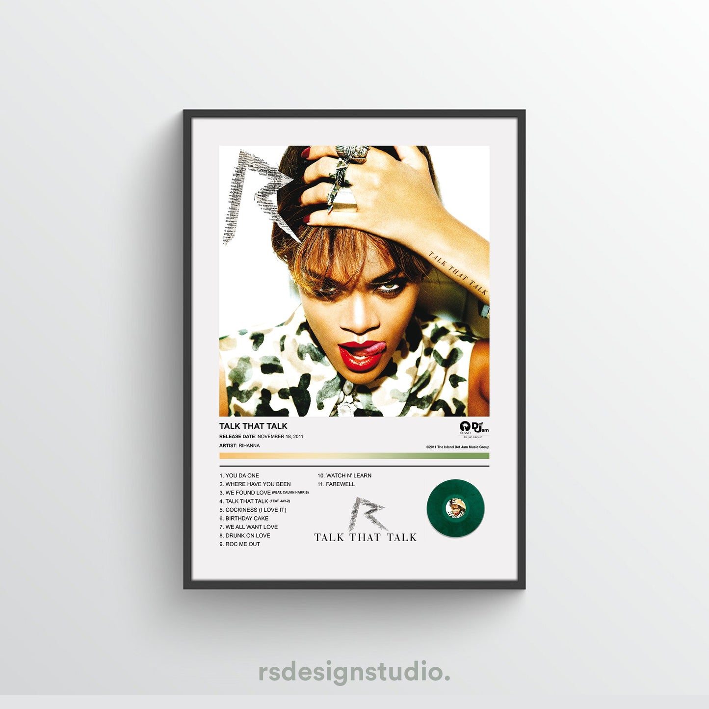 Rihanna TALK THAT TALK Album Poster