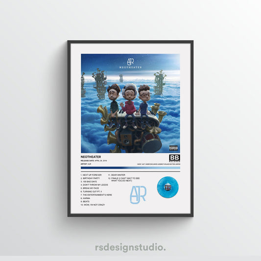 AJR NEOTHEATER Album Poster